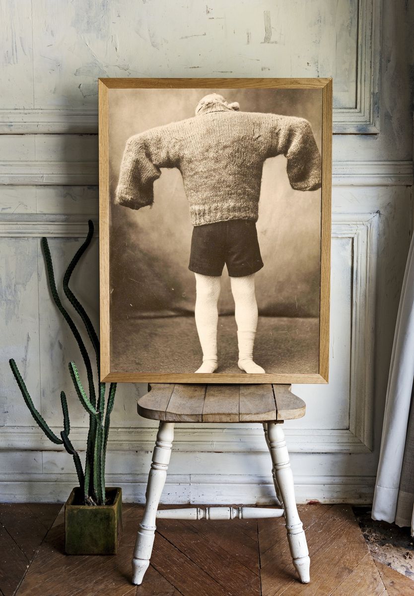 Vintage Child in Sweater Poster. room preview