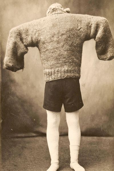 Vintage Child in Sweater Poster. poster print