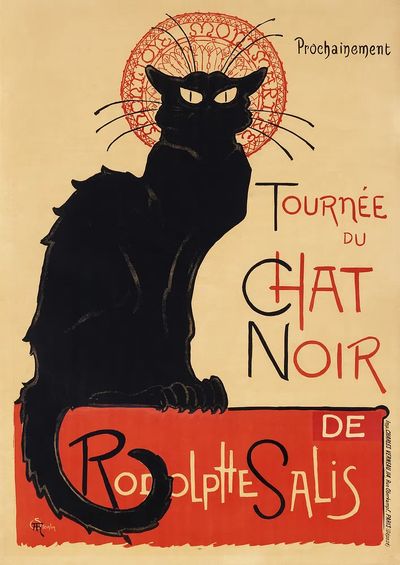 Chat Noir Vintage Poster. poster print