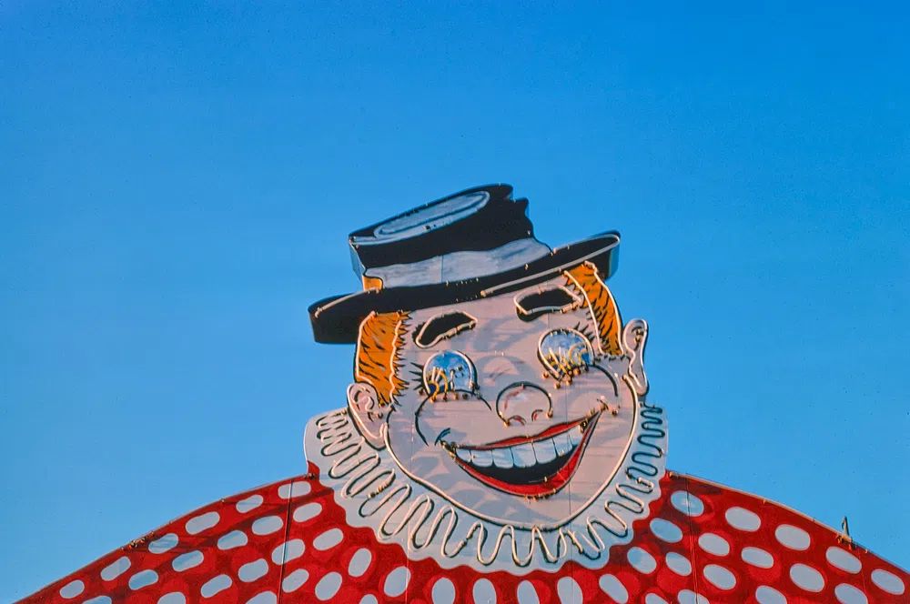 Vintage Clown Sign Poster. poster detail