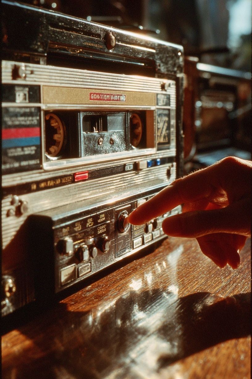 Vintage Cassette Player Poster. poster — vintage art