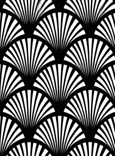 Art Deco Fan Pattern Poster. poster — vintage art