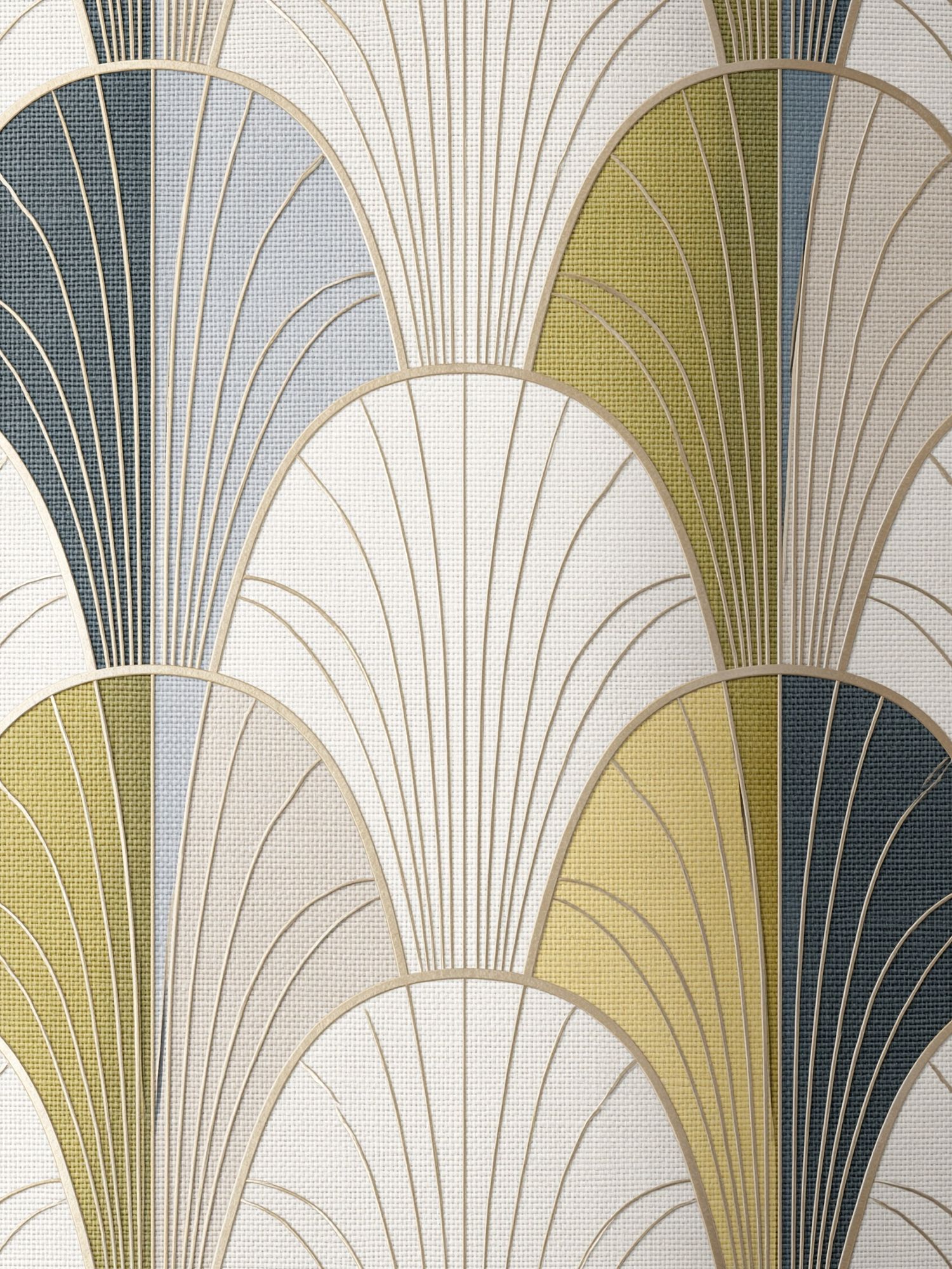 Art Deco Fan Pattern Print. poster — vintage art