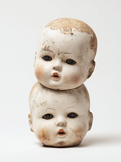 Vintage Doll Heads — Fine Art Print. poster print
