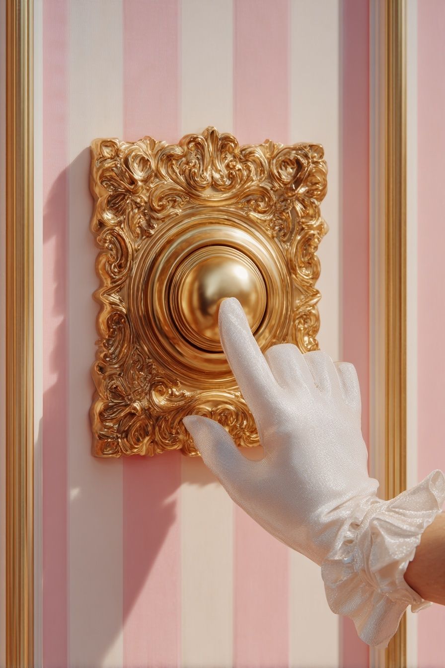 Elegant Door Knob — Vintage Print. poster — vintage art