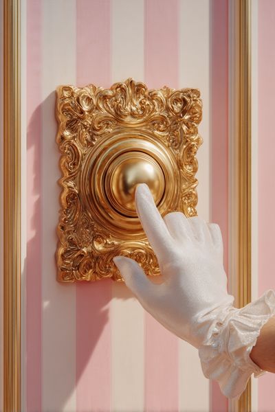 Elegant Door Knob — Vintage Print. poster print