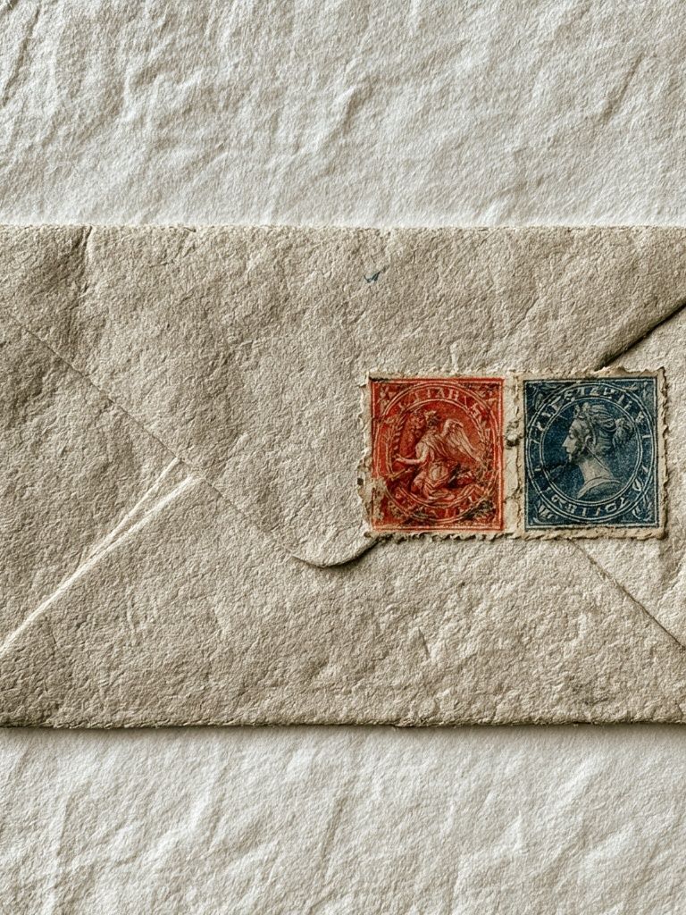 Vintage Envelope Still Life Poster. poster — vintage art