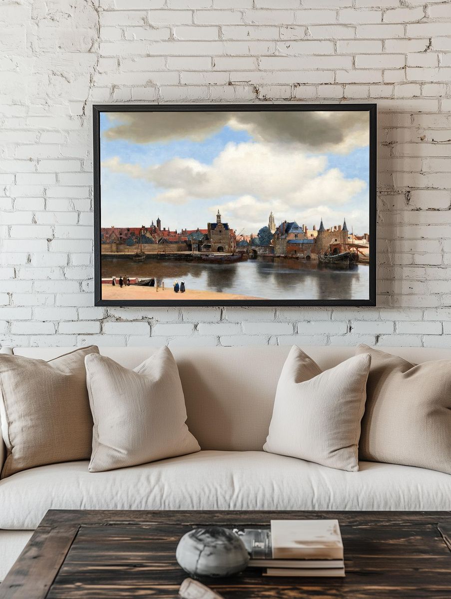 View of Delft by Johannes Vermeer (1660) — Art Print room preview