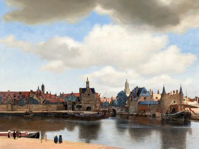 View of Delft by Johannes Vermeer (1660) — Art Print. poster print