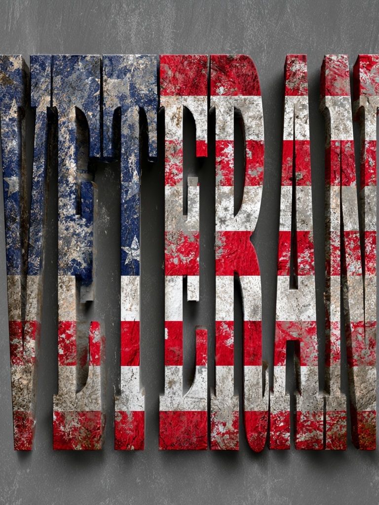 Veteran Typography Poster. poster detail