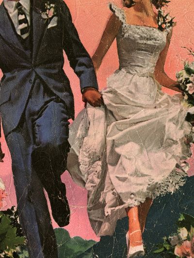 Vintage Wedding Couple Poster. poster