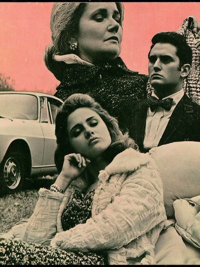 Retro Fashion Portrait Poster. poster