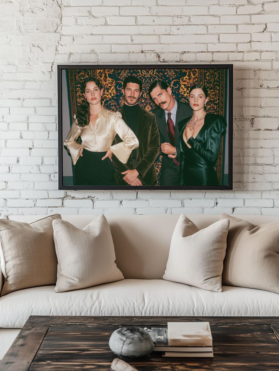 Vintage Fashion Portrait Poster. — room view 1