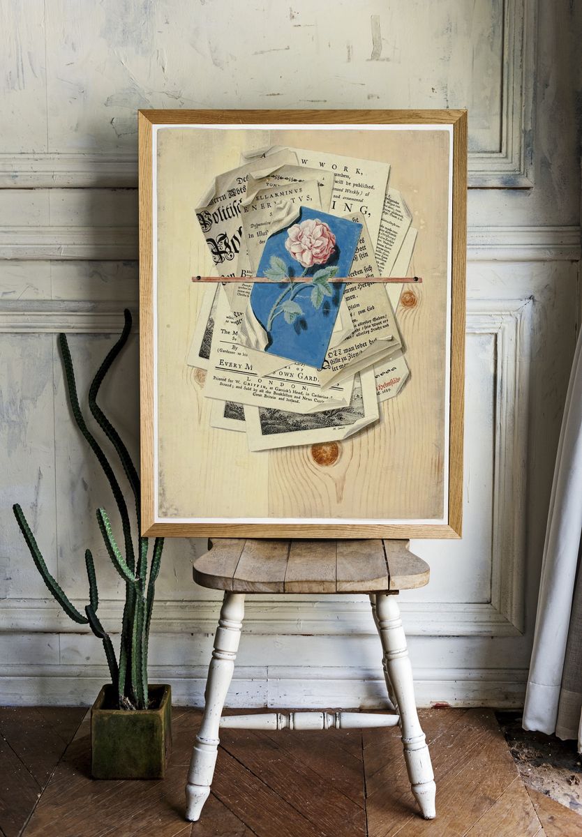 Trompe l'Oeil Posted Notices Prints. — room view 1