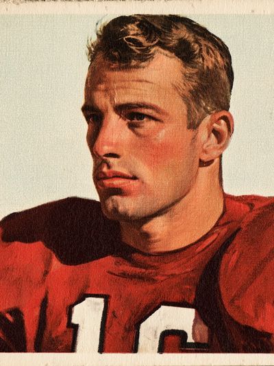 Vintage Football Portrait Poster. poster