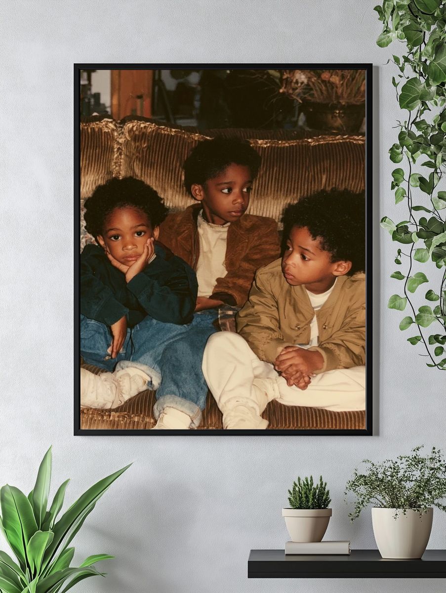 Vintage Family Portrait Photography Print. — room view 4