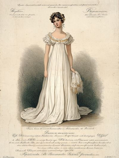Elegant Regency Woman — Vintage Print. poster print