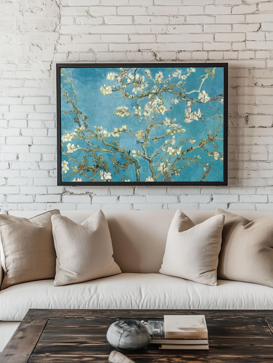 Almond Blossom — Fine Art Print. room preview