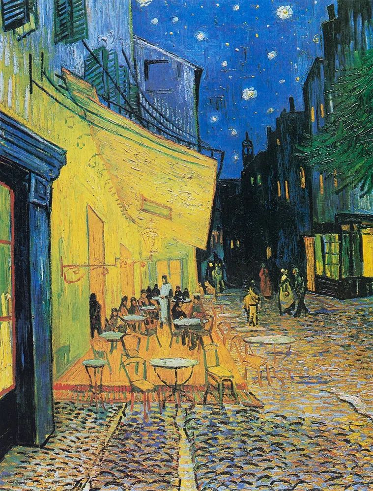 Café Terrace at Night — Fine Art Print. poster — fine-art art