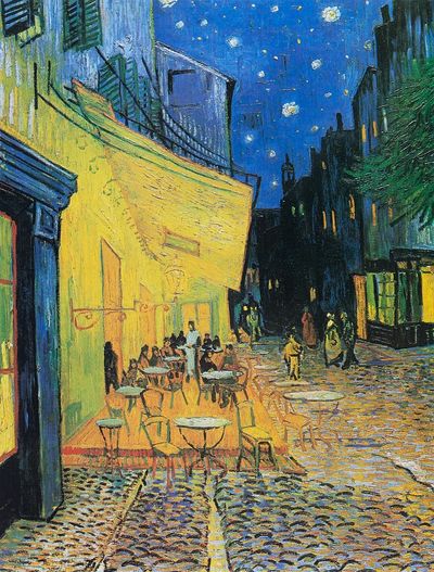 Café Terrace at Night — Fine Art Print. poster