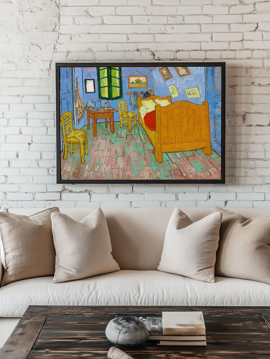 Vincent van Gogh's Bedroom — Fine Art Print. — room view 1