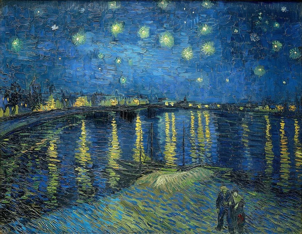 Starry Night Over the Rhône — Fine Art Print. poster detail