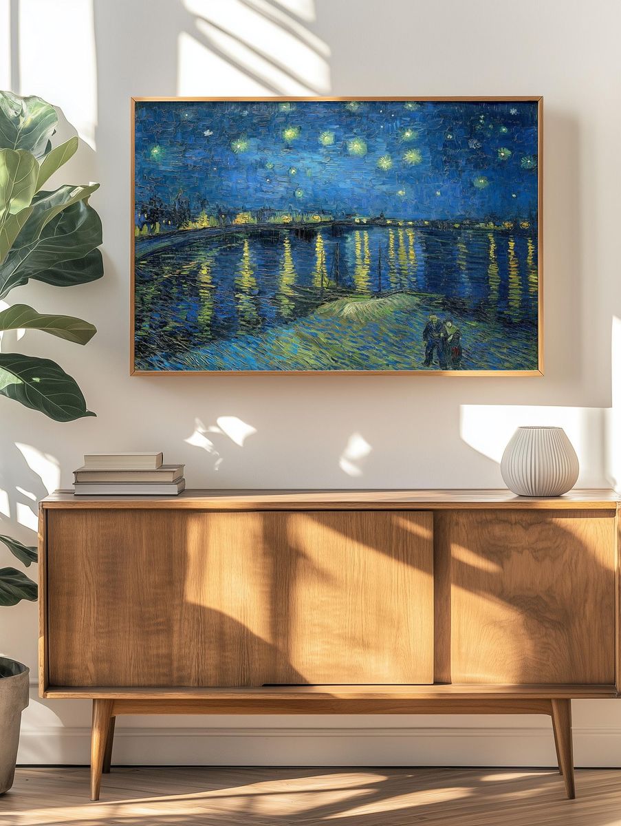 Starry Night Over the Rhône — Fine Art Print. — room view 3