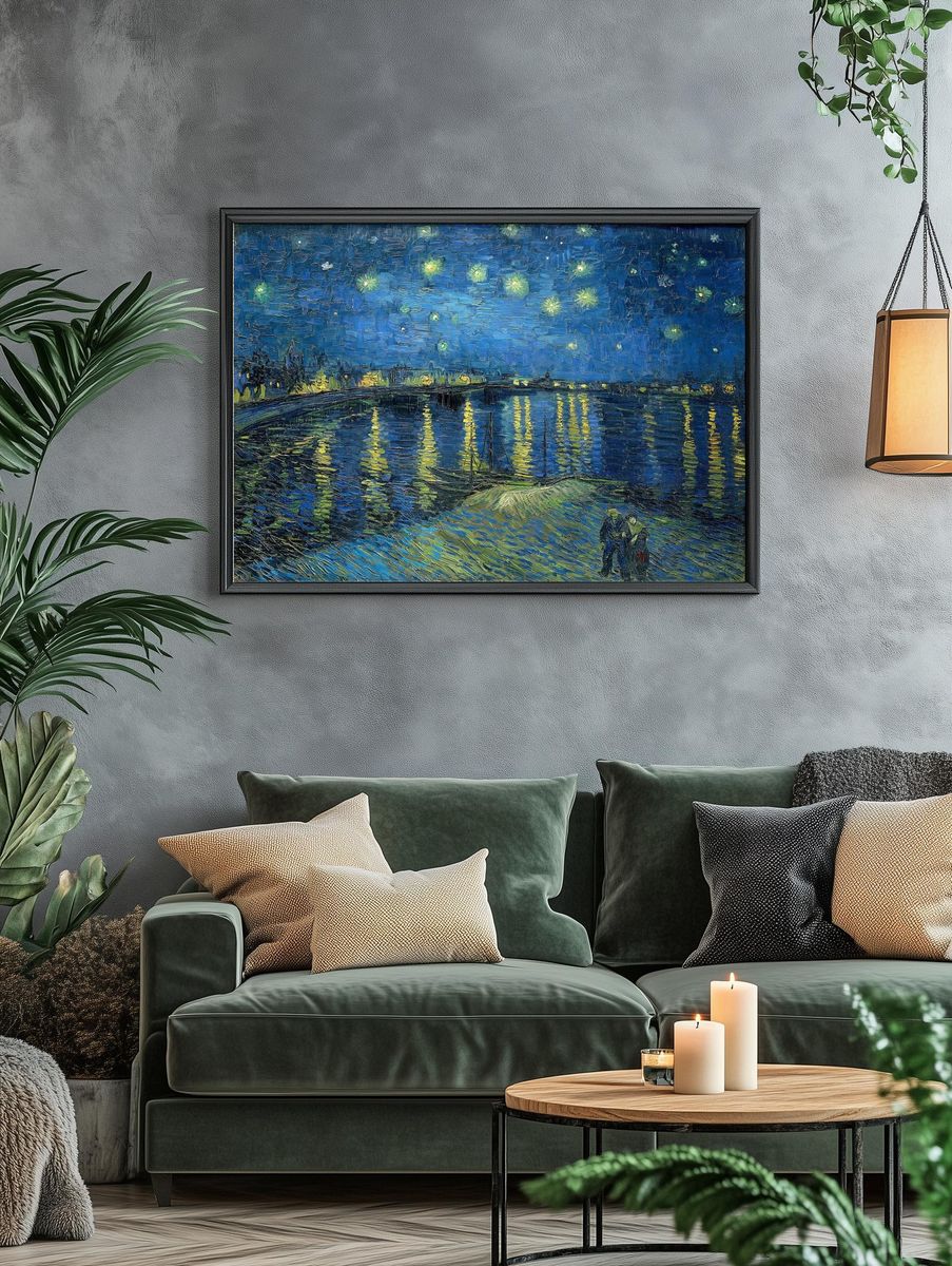 Starry Night Over the Rhône — Fine Art Print. — room view 4