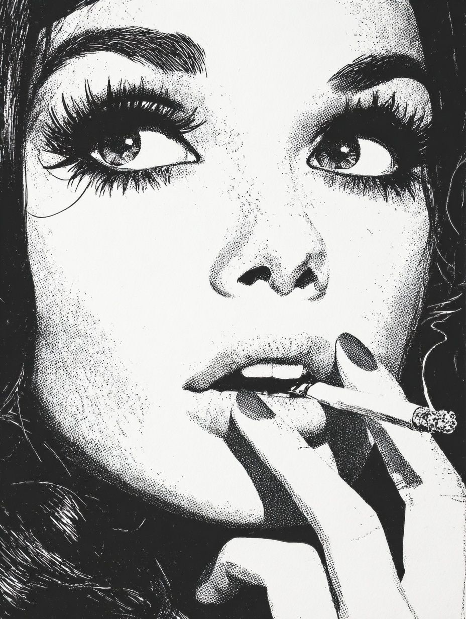 Vintage Glamour Portrait Poster. poster — fine-art art