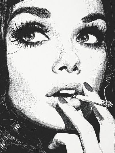 Vintage Glamour Portrait Poster.