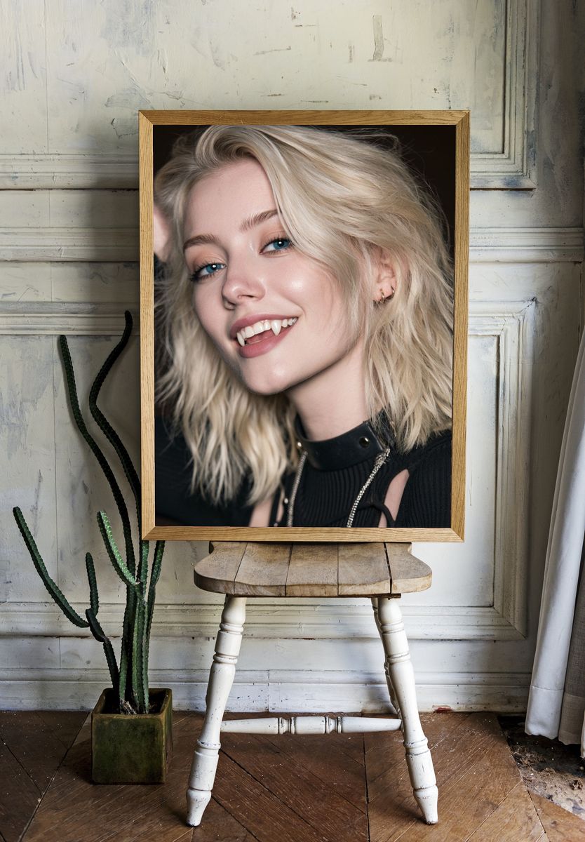 Vampire Glam Portrait Poster. — room view 1