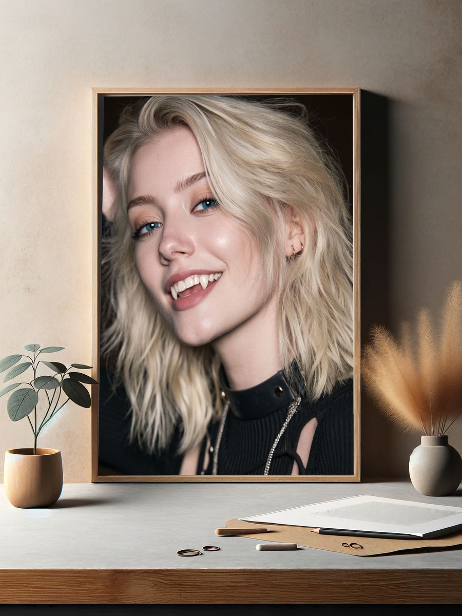 Vampire Glam Portrait Poster. — room view 2