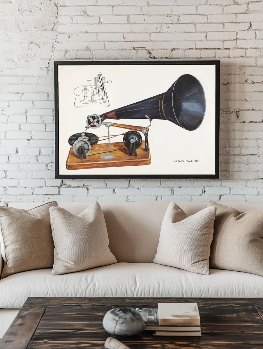 Gramophone (ca. 1937) Charles Bowman. — room view 1
