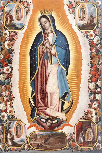 Virgin Guadalupe (Virgen de Guadalupe). poster print