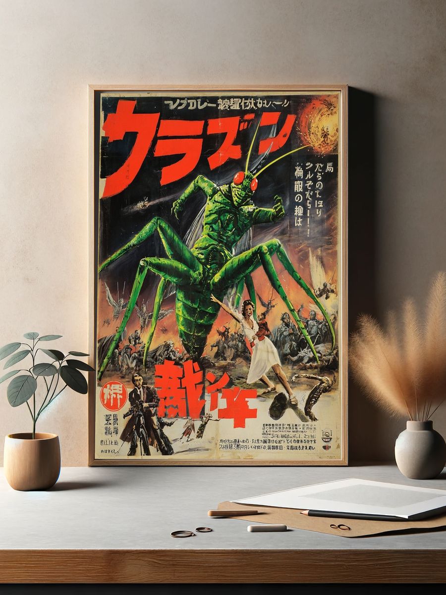 Giant Insect Horror — Vintage Print. — room view 2