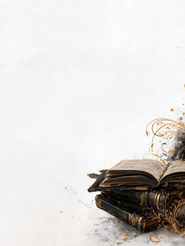 Vintage Books and Ink Splash Poster. poster — vintage art
