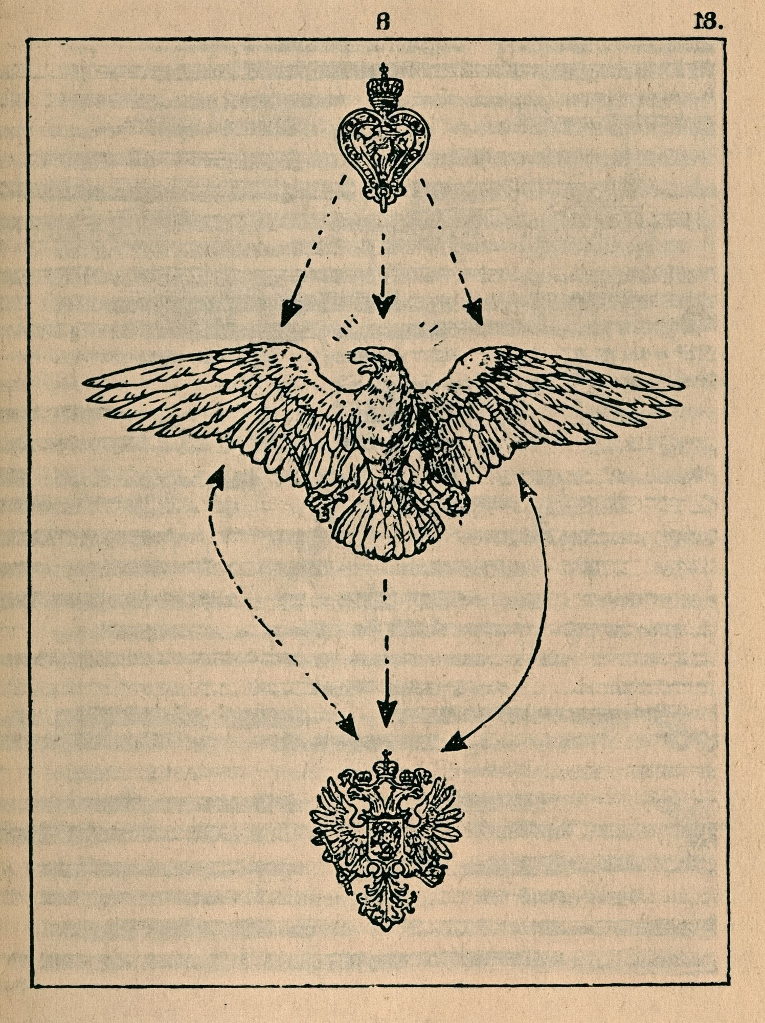 Heraldic Eagle Emblem Print. poster detail