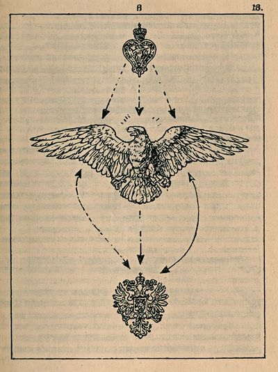 Heraldic Eagle Emblem Print. poster
