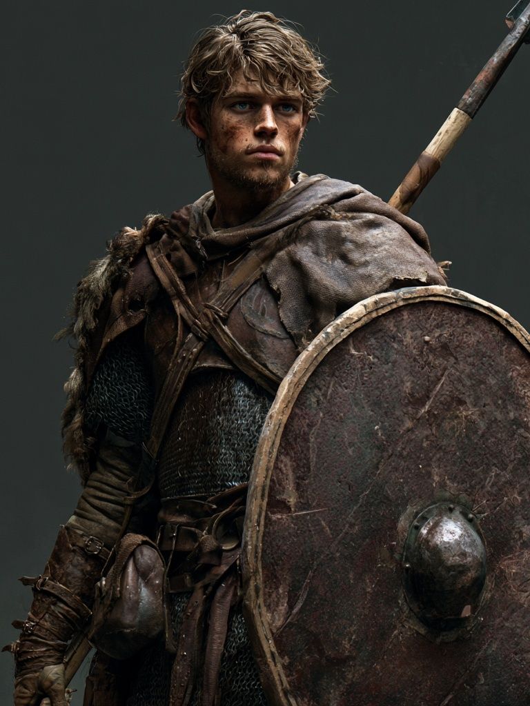 Viking Warrior Portrait Poster. poster detail