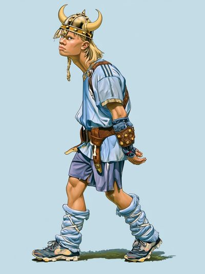 Viking Boy Illustration Poster. poster