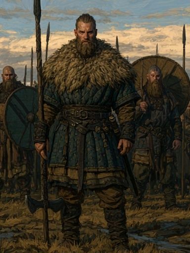 Viking Warriors Fine-Art Poster. poster detail