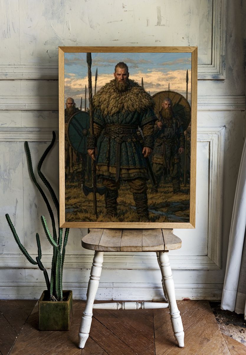 Viking Warriors Fine-Art Poster. — room view 1