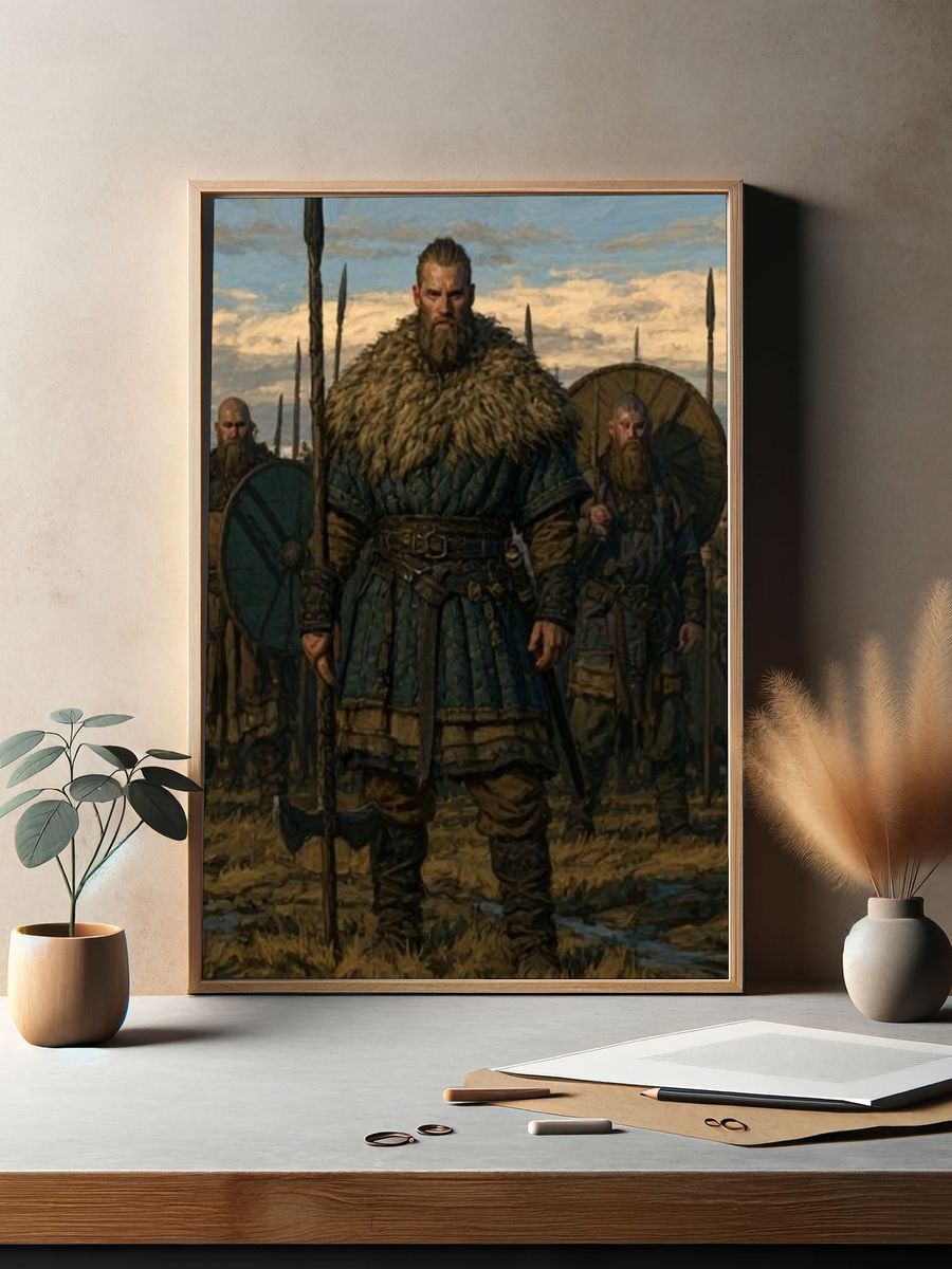 Viking Warriors Fine-Art Poster. — room view 2