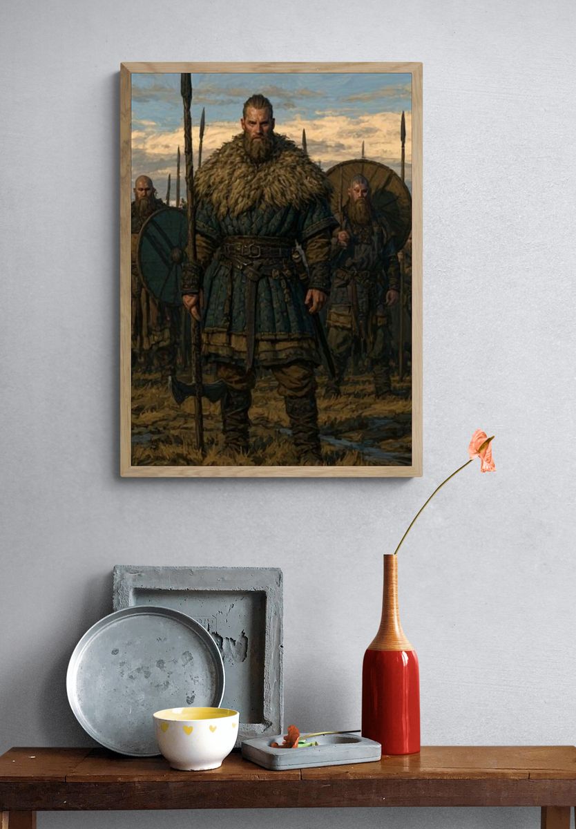 Viking Warriors Fine-Art Poster. — room view 3