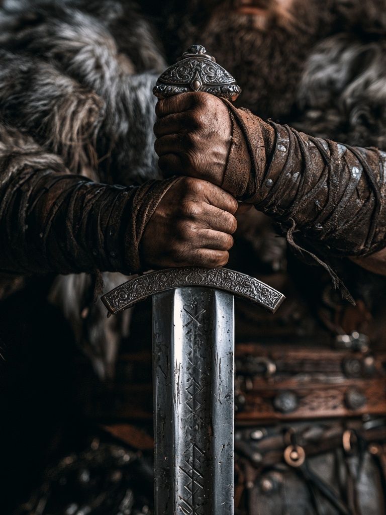 Viking Sword Grip Photography Poster. poster — photography art
