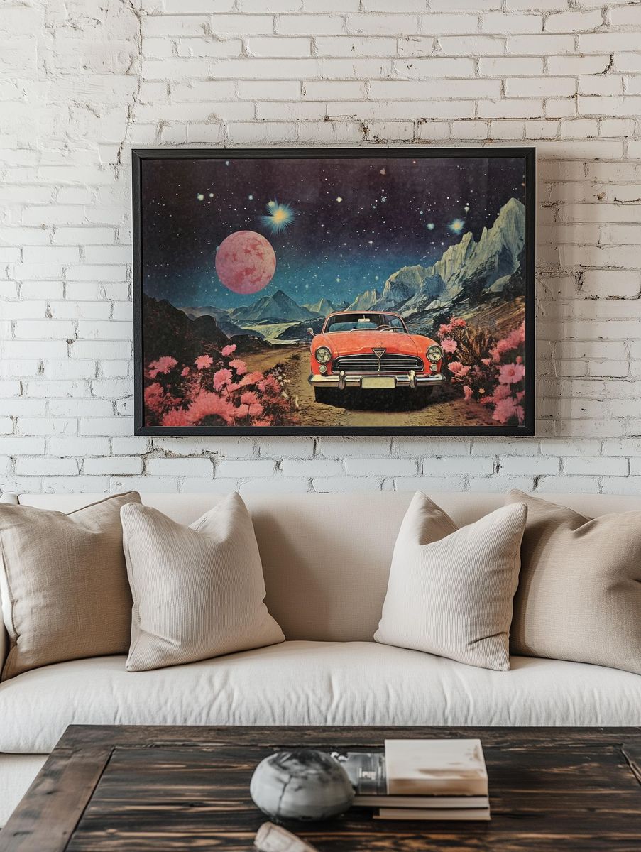 Surreal car space image paper. — room view 1