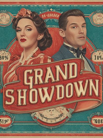 Grand Showdown Vintage Poster.