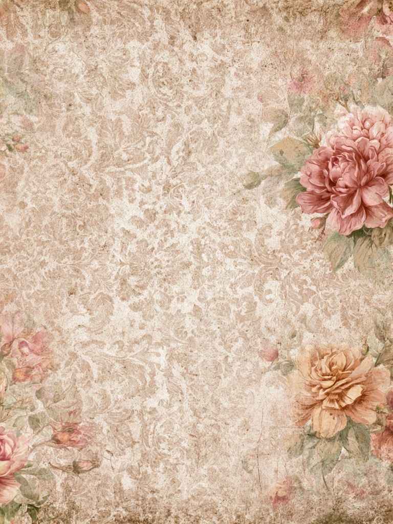 Vintage Floral Damask Poster. poster — vintage art