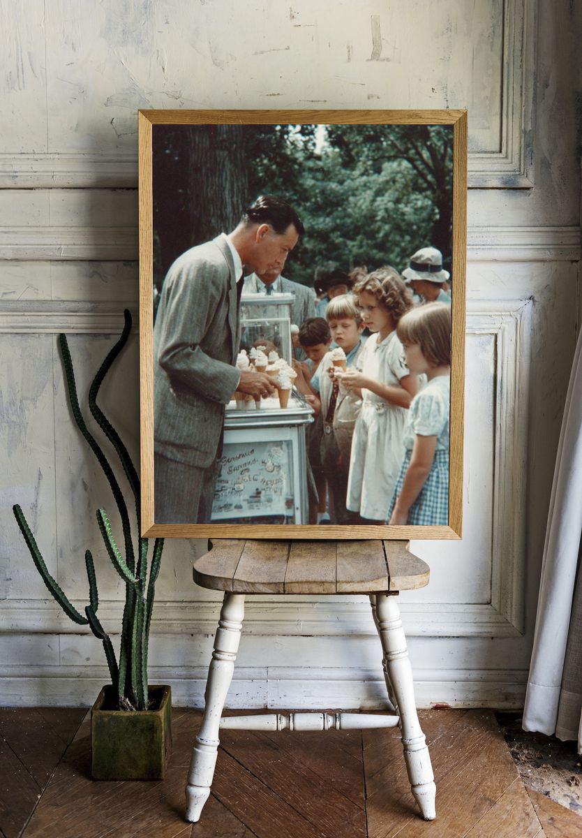 Vintage Ice Cream Stand Poster. room preview