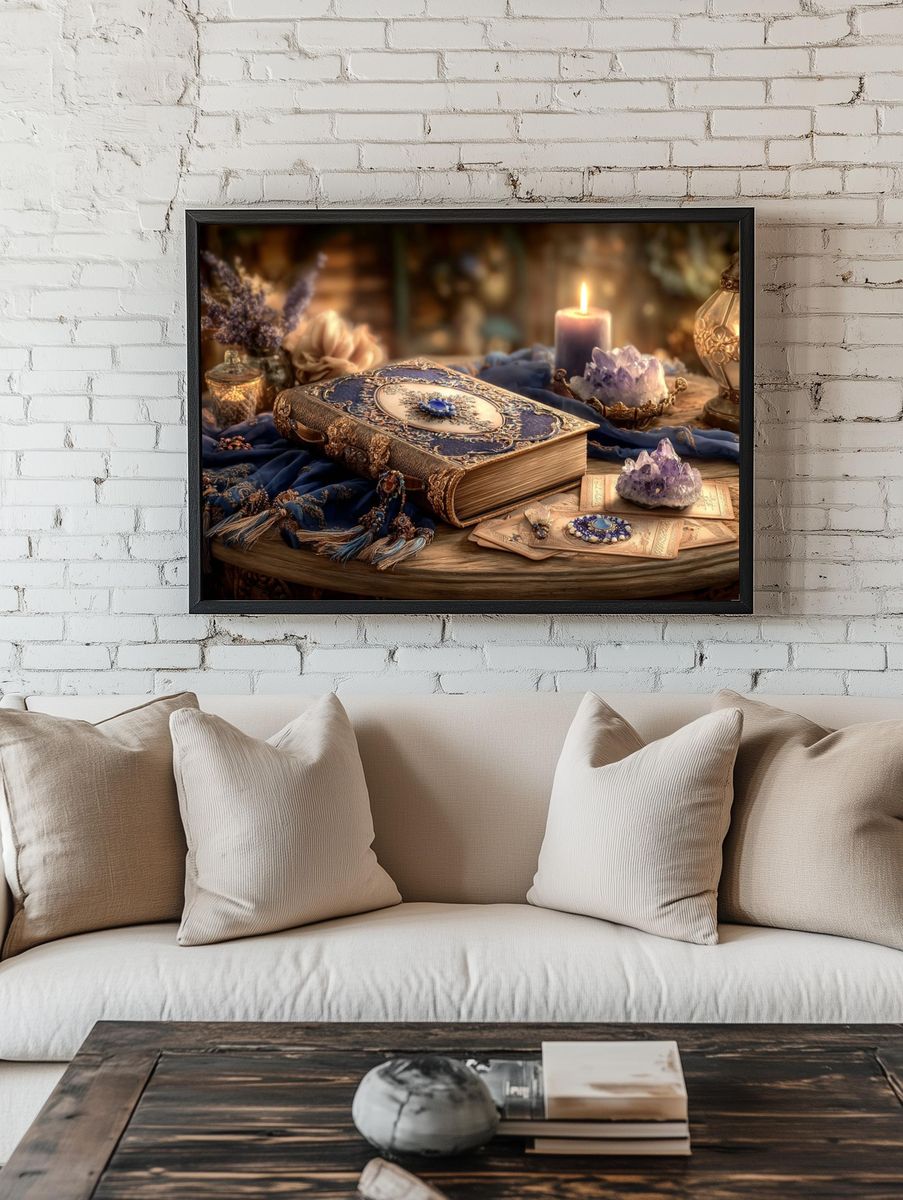 Mystic Still Life Vintage Print room preview